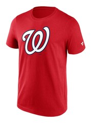 Fanatics Red MLB Washington Nationals Primary Logo Graphic 100% Cotton T-Shirt - Image 2 of 3