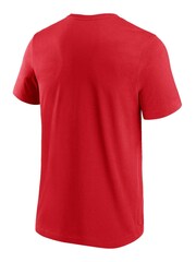 Fanatics Red MLB Washington Nationals Primary Logo Graphic 100% Cotton T-Shirt - Image 3 of 3