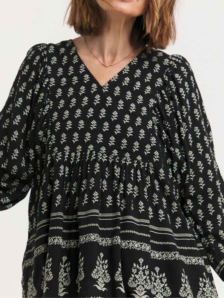 Buy JD Williams Black Printed Batwing Smock Top from Next Ireland