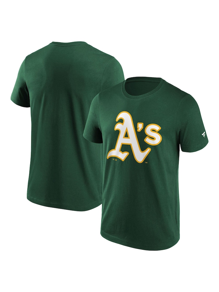 Fanatics Green MLB Oakland Athletics Primary Logo Graphic 100% Cotton T-Shirt - Image 1 of 3 Fanatics Green MLB Oakland Athletics Primary Logo Graphic 100% Cotton T-Shirt - Image 1 of 3
