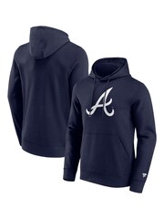 Fanatics Blue MLB Atlanta Braves Primary Logo Graphic Hoodie - Image 1 of 3