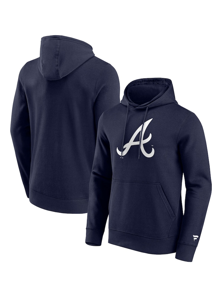 Fanatics Blue MLB Atlanta Braves Primary Logo Graphic Hoodie - Image 1 of 3