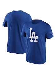 Fanatics Blue MLB Los Angeles Dodgers Primary Logo Graphic 100% Cotton T-Shirt - Image 1 of 3