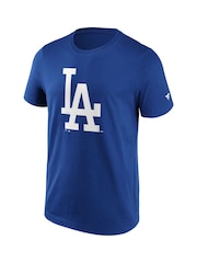 Fanatics Blue MLB Los Angeles Dodgers Primary Logo Graphic 100% Cotton T-Shirt - Image 2 of 3