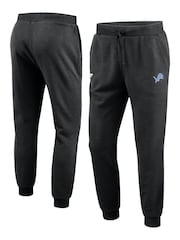 Fanatics NFL Detroit Lions Primary Logo Graphic Fleece Black Joggers - Image 1 of 3