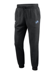 Fanatics NFL Detroit Lions Primary Logo Graphic Fleece Black Joggers - Image 2 of 3