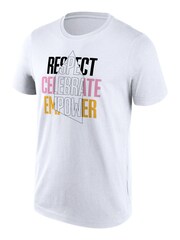 Fanatics Unisex 100% Cotton Everton EITC Respect Celebrate Empower Graphic White T-Shirt - Image 2 of 3