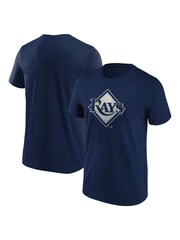 Fanatics Blue 100% Cotton MLB Tampa Bay Rays Primary Logo Graphic T-Shirt - Image 1 of 3