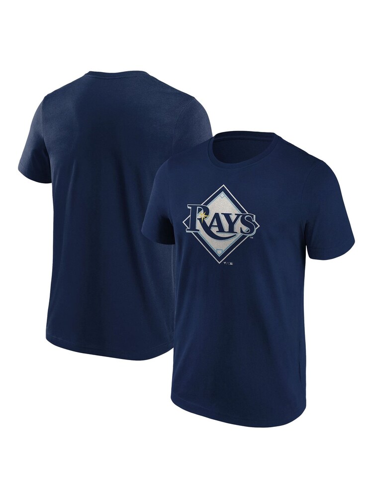 Fanatics Blue 100% Cotton MLB Tampa Bay Rays Primary Logo Graphic T-Shirt - Image 1 of 3 Fanatics Blue 100% Cotton MLB Tampa Bay Rays Primary Logo Graphic T-Shirt - Image 1 of 3
