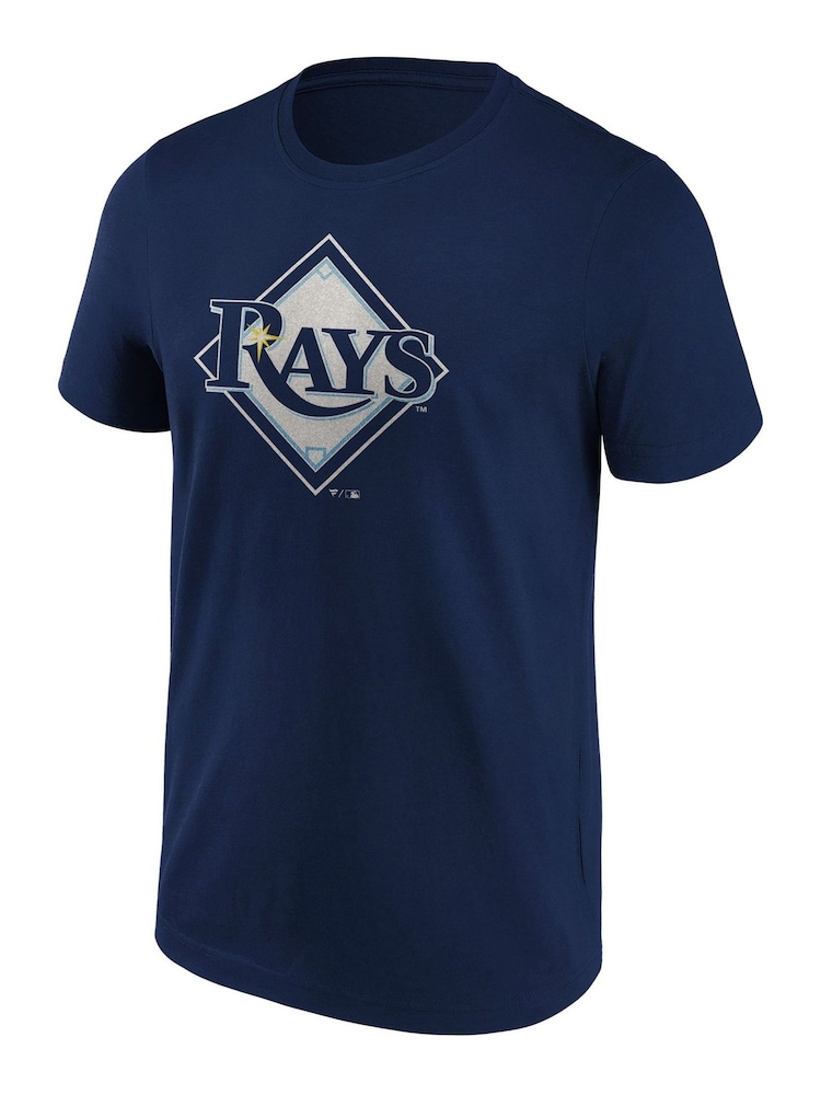 Fanatics Blue 100% Cotton MLB Tampa Bay Rays Primary Logo Graphic T-Shirt - Image 2 of 3