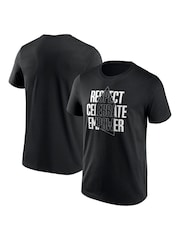 Fanatics Unisex Everton EITC Respect Celebrate Empower Graphic 100% Cotton Black T-Shirt - Image 1 of 3