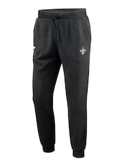 Fanatics NFL New Orleans Saints Primary Logo Graphic Fleece Black Joggers - Image 2 of 3