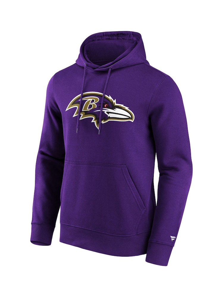 Fanatics Purple NFL Baltimore Ravens Primary Logo Graphic Hoodie - Image 2 of 3