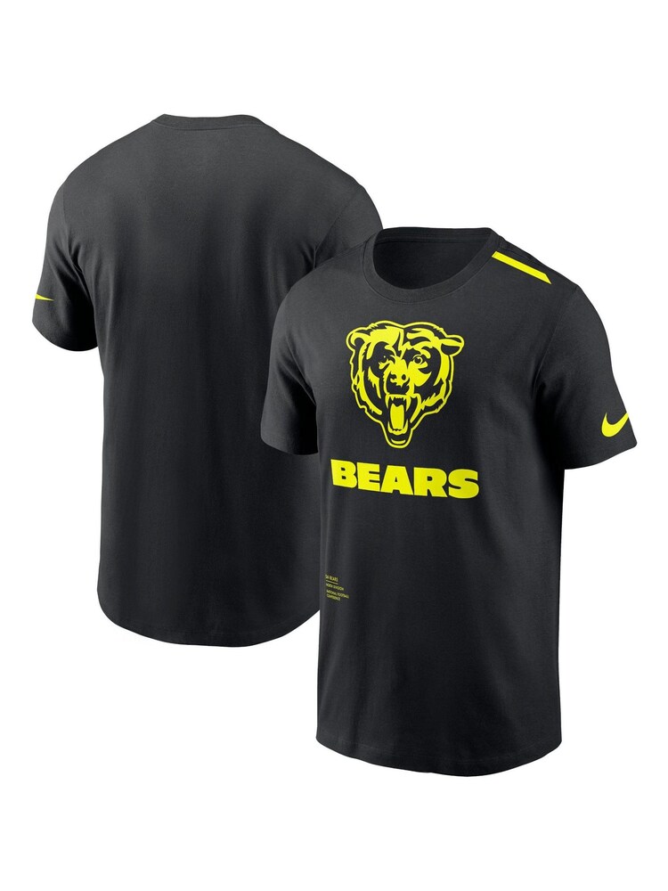 Fanatics NFL Chicago Bears VOLT Short Sleeve Dri-FIT Cotton Black T-Shirt - Image 1 of 5