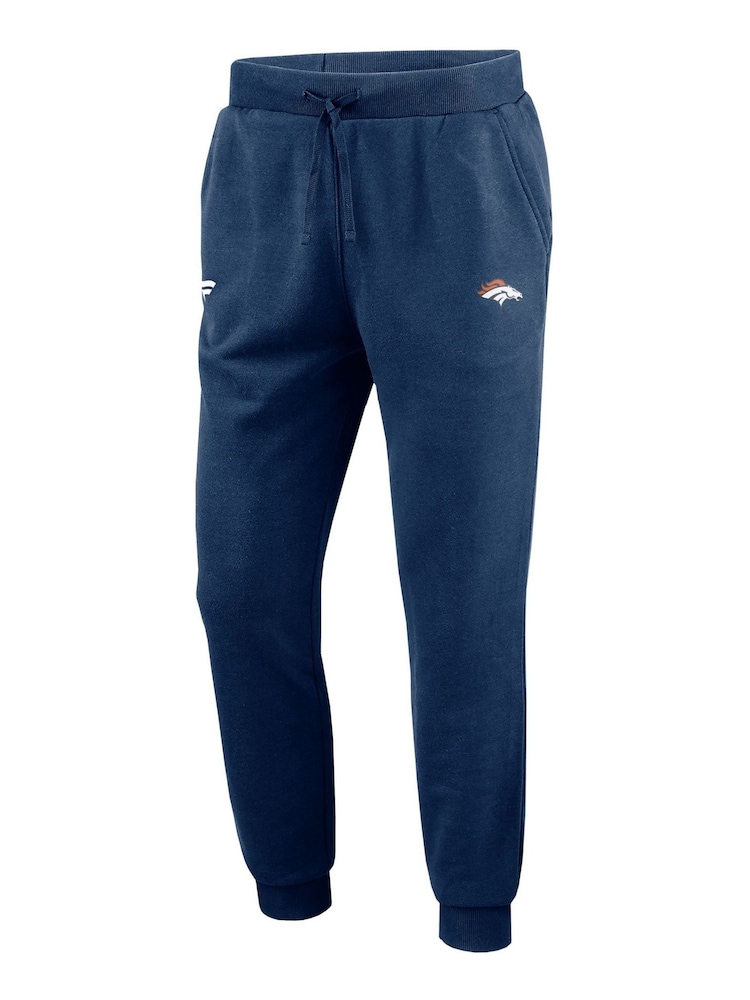 Fanatics Blue NFL Denver Broncos Primary Logo Graphic Fleece Joggers - Image 2 of 3