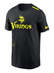 Fanatics NFL Minnesota Vikings VOLT Short Sleeve Dri-FIT Cotton Black T-Shirt - Image 2 of 3