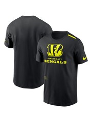 Fanatics NFL Cincinnati Bengals VOLT Short Sleeve Dri-FIT Cotton Black T-Shirt - Image 1 of 3