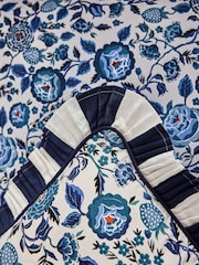 Cath Kidston Strawberry Garden Navy Strawberry Garden Polyfilled 100% Cotton Cushion - Image 4 of 6
