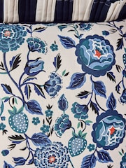 Cath Kidston Strawberry Garden Navy Strawberry Garden Polyfilled 100% Cotton Cushion - Image 5 of 6