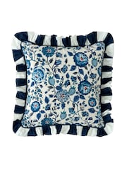 Cath Kidston Strawberry Garden Navy Strawberry Garden Polyfilled 100% Cotton Cushion - Image 6 of 6