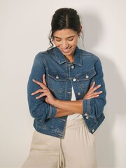JD Williams Blue Western Denim Jacket - Image 1 of 4