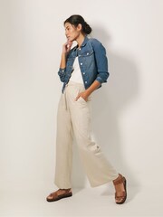 JD Williams Blue Western Denim Jacket - Image 2 of 4