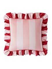 Cath Kidston Red Candy Stripe Cushion - Image 6 of 9