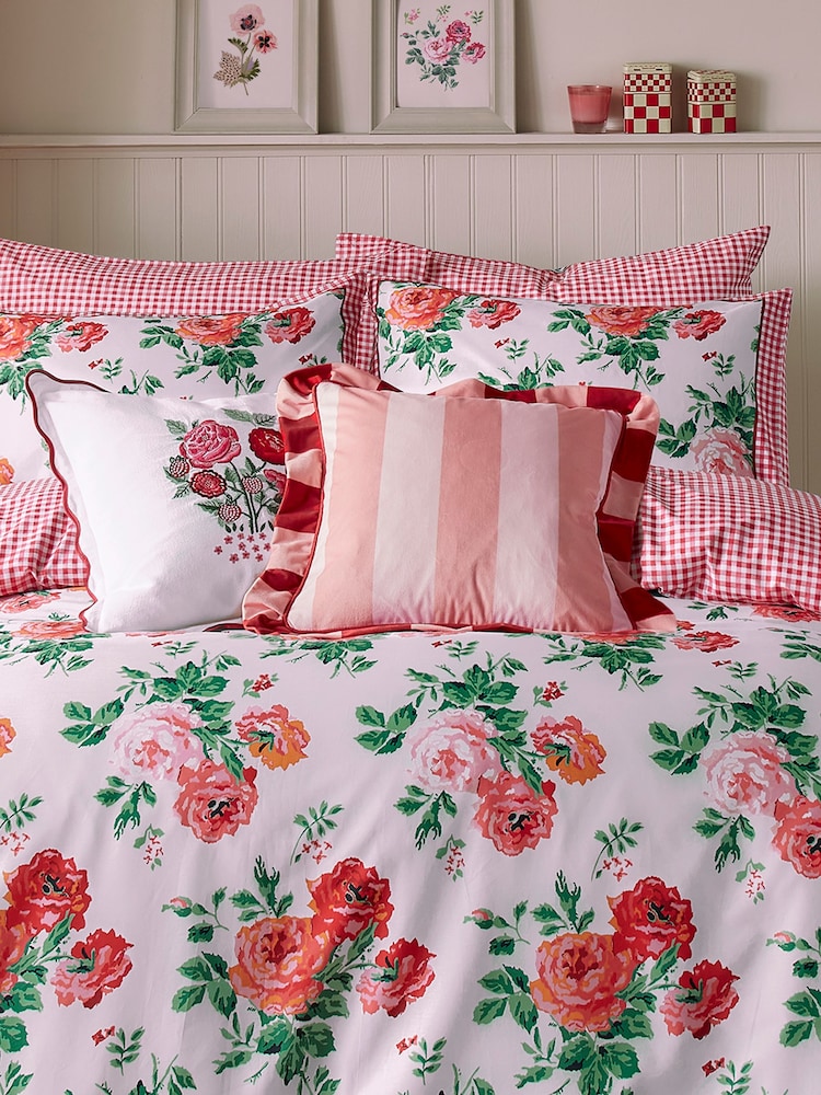 Cath Kidston Red Candy Stripe Cushion - Image 9 of 9