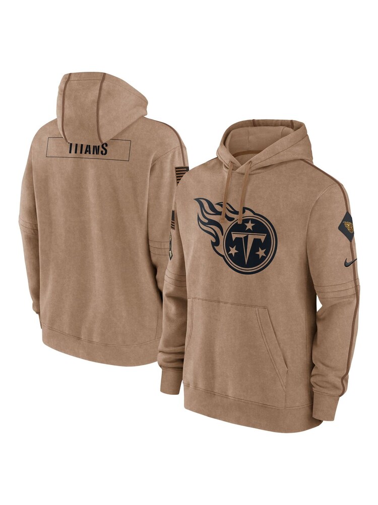 Fanatics NFL Tennessee Titans 2023 Salute To Service Brown Hoodie - Image 1 of 3