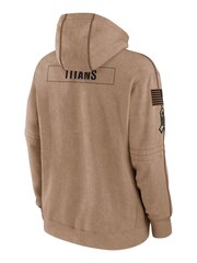Fanatics NFL Tennessee Titans 2023 Salute To Service Brown Hoodie - Image 2 of 3