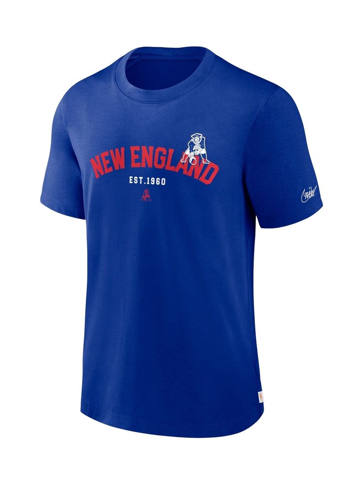 Fanatics Blue NFL New England Patriots Rewind Short Sleeve Heavyweight T-Shirt - Image 2 of 3