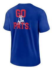 Fanatics Blue NFL New England Patriots Rewind Short Sleeve Heavyweight T-Shirt - Image 3 of 3
