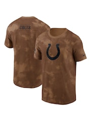 Fanatics NFL Indianapolis Colts Short Sleeve Salute To Service Sideline Brown T-Shirt 2023 - Image 1 of 3