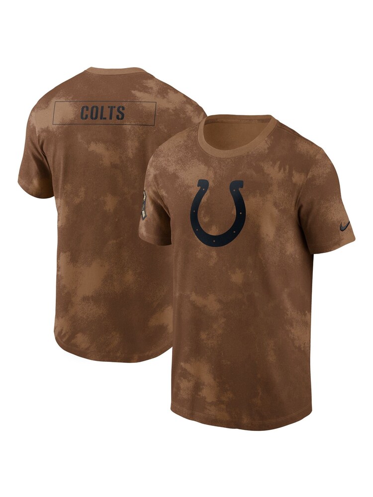 Fanatics NFL Indianapolis Colts Short Sleeve Salute To Service Sideline Brown T-Shirt 2023 - Image 1 of 3