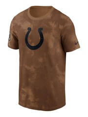 Fanatics NFL Indianapolis Colts Short Sleeve Salute To Service Sideline Brown T-Shirt 2023 - Image 2 of 3