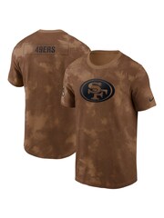 Fanatics NFL San Francisco 49ers 2023 Short Sleeve Salute to Service Sideline Brown T-Shirt - Image 1 of 3