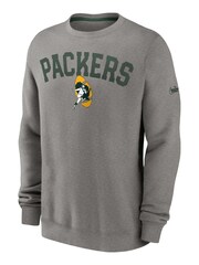 Fanatics Grey NFL Bay Packers Club Rewind Crew Sweat Shirt - Image 2 of 3