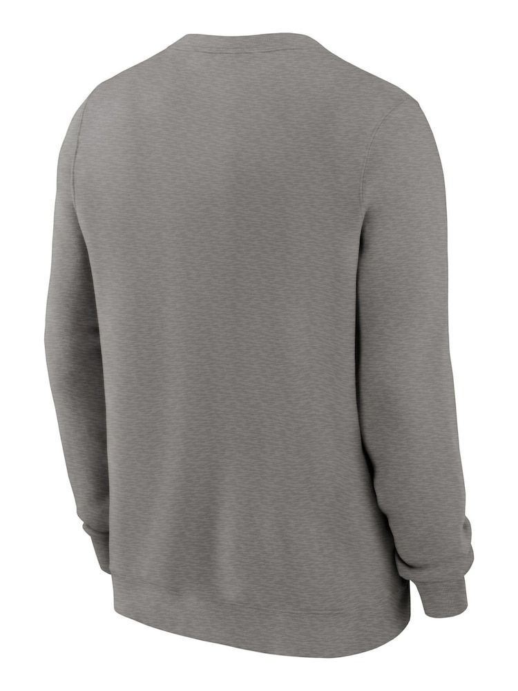 Fanatics Grey NFL Bay Packers Club Rewind Crew Sweat Shirt - Image 3 of 3