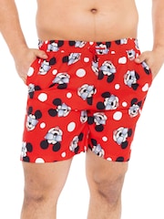 Character Red Mickey Mouse Swim Shorts - Image 2 of 6