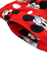 Character Red Mickey Mouse Swim Shorts - Image 5 of 6