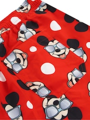 Character Red Mickey Mouse Swim Shorts - Image 6 of 6
