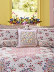 Cath Kidston Pink Patchwork 100% Cotton Cushion - Image 1 of 2