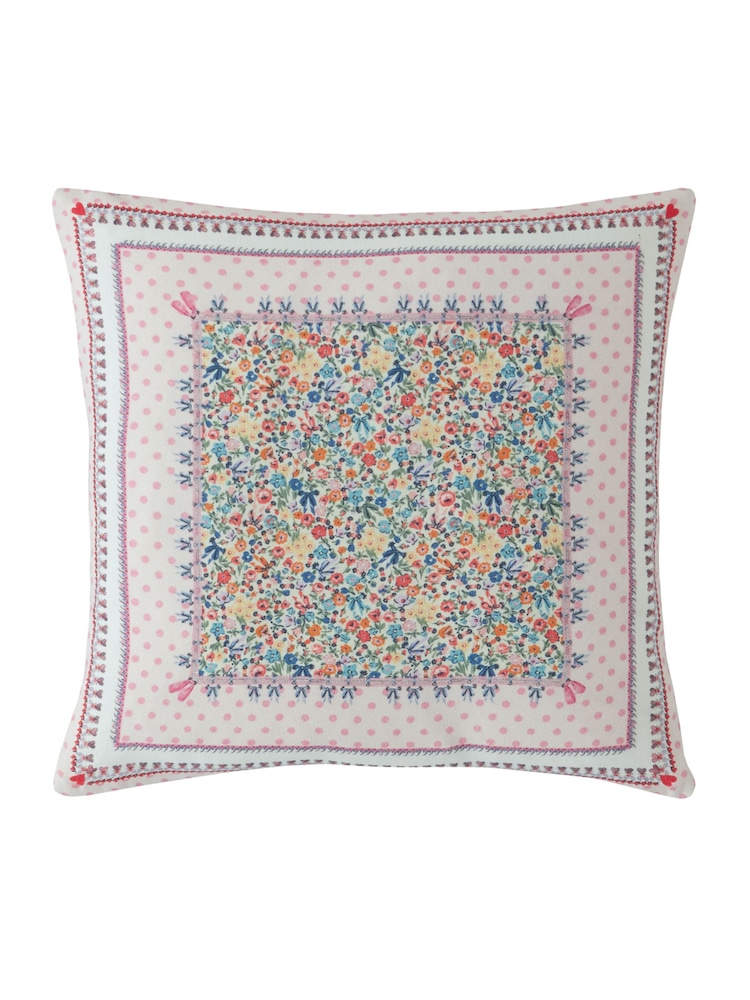 Cath Kidston Pink Patchwork 100% Cotton Cushion - Image 2 of 2