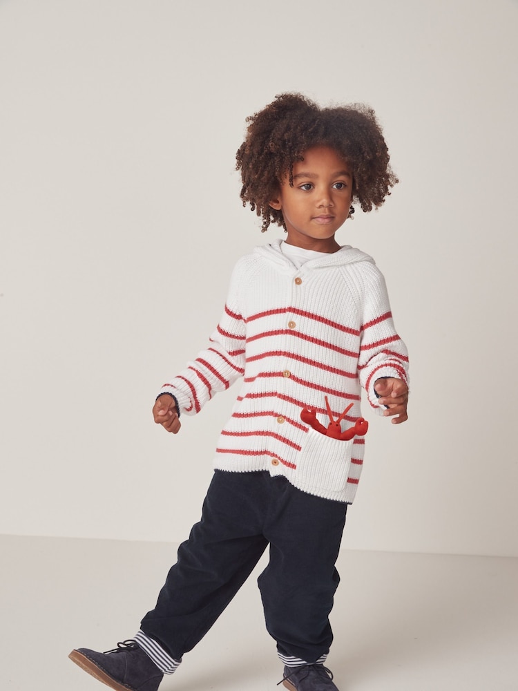 The White Company Bombažna jopica z žepom jastoga Bela jopica - Slika 1 iz 10