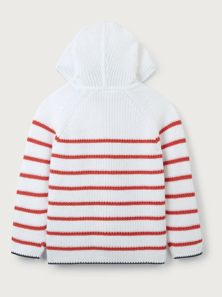 The White Company Bombažna jopica z žepom jastoga Bela jopica - Slika 10 iz 10