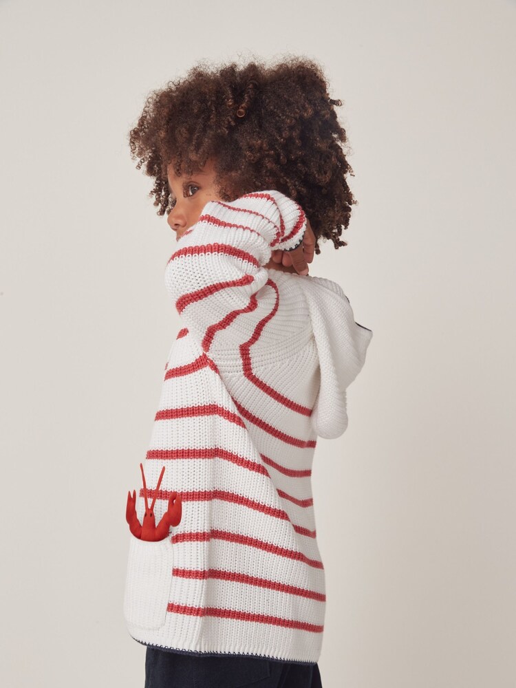 The White Company Bombažna jopica z žepom jastoga Bela jopica - Slika 2 iz 10