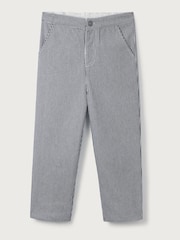The White Company Blue Cotton Stripe Twill Trousers - Image 5 of 6