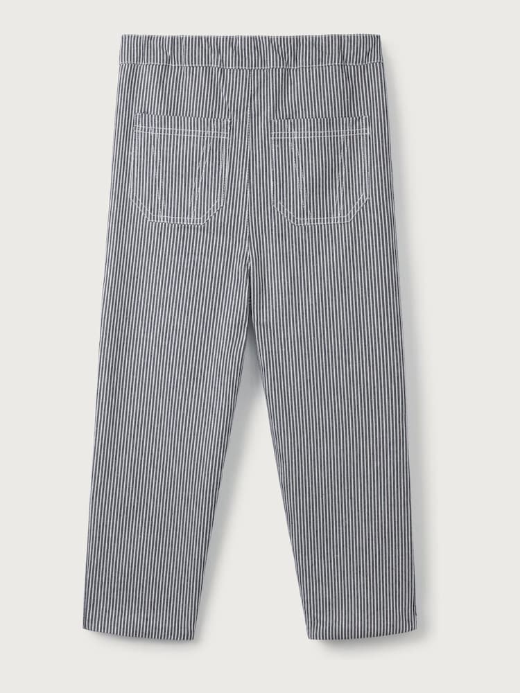 The White Company Blue Cotton Stripe Twill Trousers - Image 6 of 6