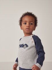 The White Company Grey Cotton Race Car Jumper - Image 3 of 9