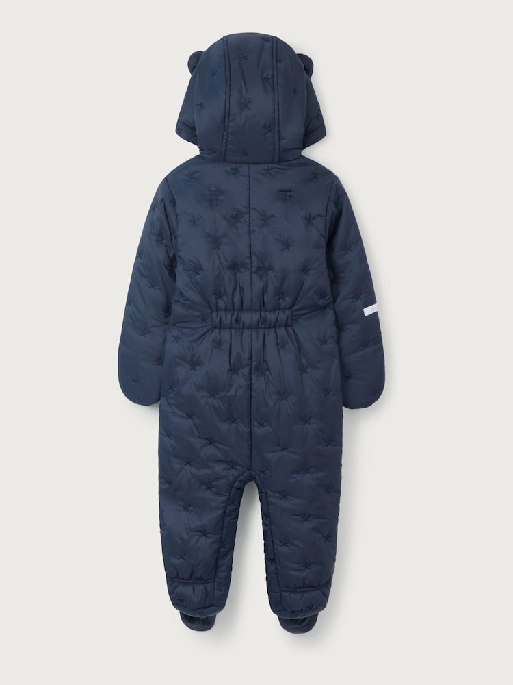 The White Company Blue Star Quilted Pramsuit - Image 4 of 4